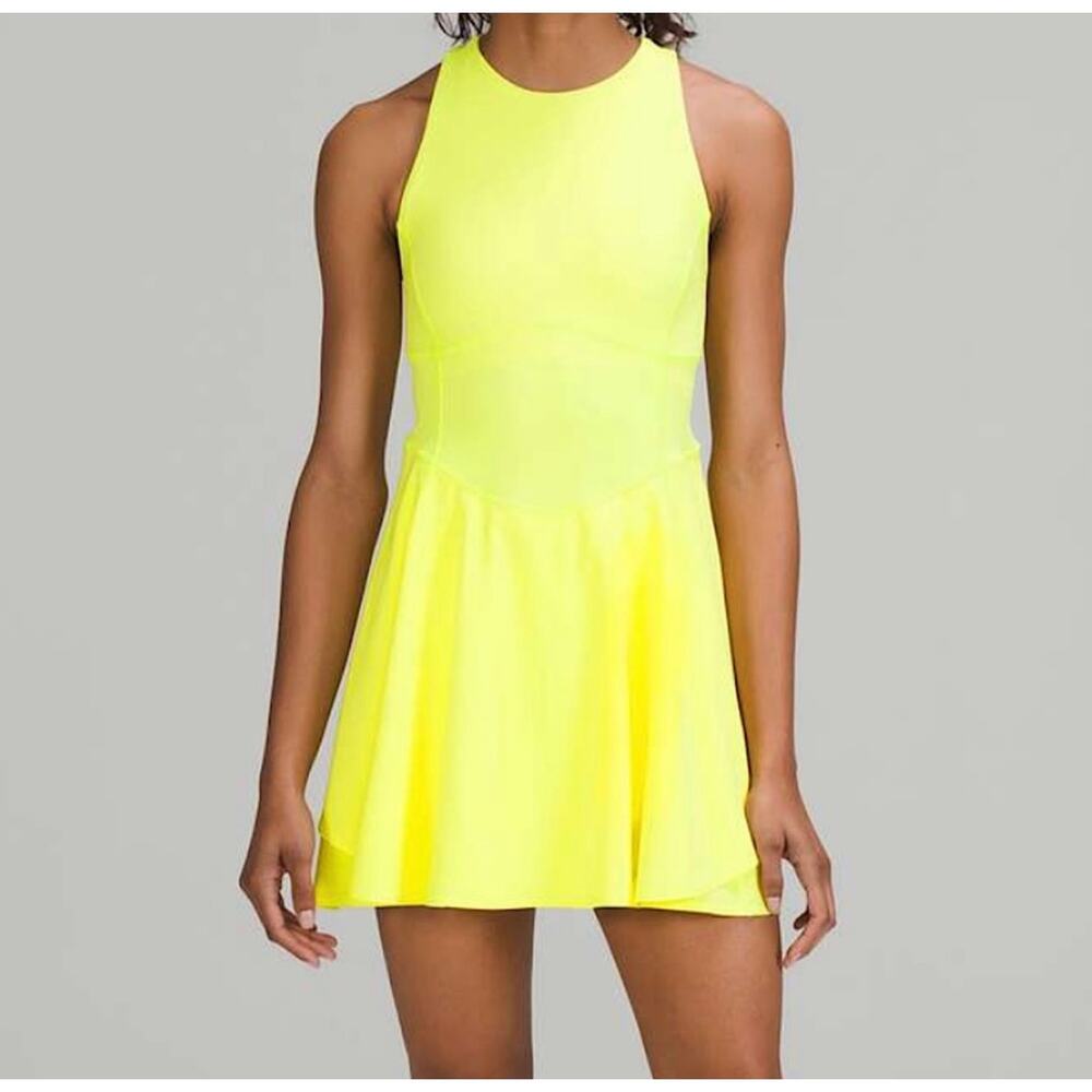 Lululemon Court Crush Dress Neon Yellow - Picture 2 of 3